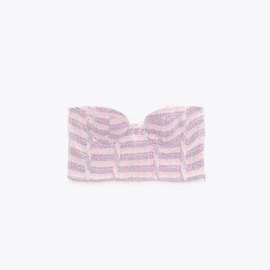 Zara Tweed Corset Top